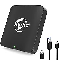 Wireless CarPlay Adapter 2022 Newest Version, Hieha Wireless Apple CarPlay Dongle & 5.8GHz WiFi & 5G WiFi Online Update Plug & Play for OEM Factory Wired CarPlay Cars (Model Year: 2016 to 2022)