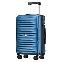 Carry On Luggage 22x14x9 Airline Approved, PC Hard Suitcases with Spinner Wheels, Lightweight Luggage, TSA Approved, 20 Inch Carry-On, Blue