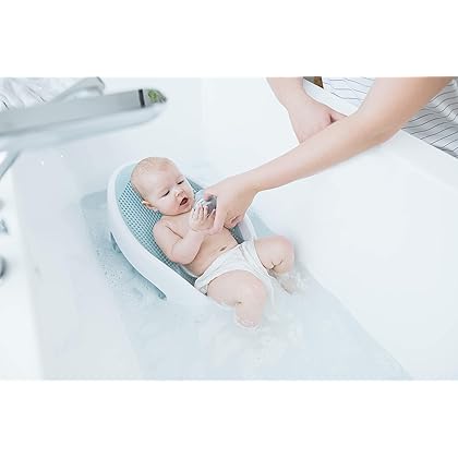 Angelcare Baby Bath Support (Aqua) | Ideal for Babies Less Than 6 Months Old