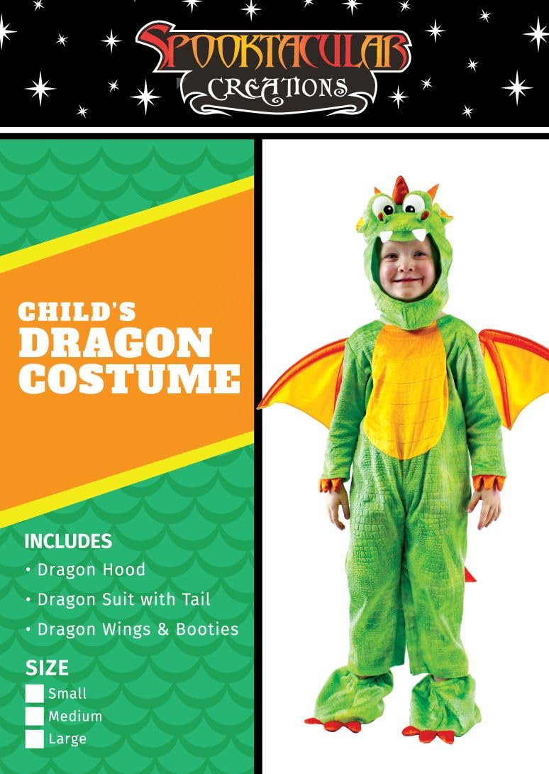Spooktacular Creations Deluxe Dragon Costume Set with Toys for Kids Role Play