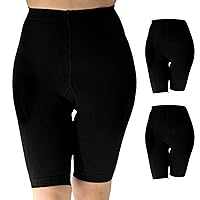 Mojo Compression Shorts for Women and Men (3 Pairs) 20-30mmHg - Help with Varicose Veins & Circulation Issues - M819