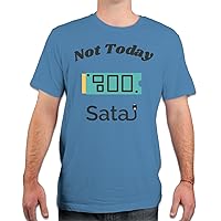 Not Today Sata Funny Gamer Nerd T-Shirt (Steel Blue)