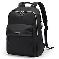GOLF SUPAGS Laptop Backpack for Women Fits 14 Inch Notebook Casual Daypack Purse Work Travel College Bag (Black)