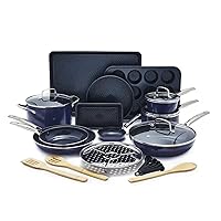 Cookware Set Champagne Cooking Pots Set Cookware Casserole Non-stick Inside Easy To Cook