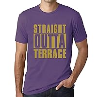 Men's Graphic T-Shirt Straight Outta Terrace Eco-Friendly Limited Edition Short Sleeve Tee-Shirt Vintage