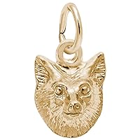 Rembrandt Charms Fox Charm, 10K Yellow Gold