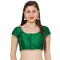 Indian Designer Womens Readymade Dhupion Silk And Mulbury Silk Indian Ethnic Saree Blouse For Party Wear