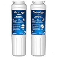 Waterdrop Plus UKF8001 NSF 401, 53&42 Certified Refrigerator Water Filter, 𝐑𝐞𝐝𝐮𝐜𝐞 𝐏𝐅𝐀𝐒, Replacement for Whirlpool® Everydrop® Filter 4, EDR4RXD1, Maytag UKF8001AXX, Puriclean II, 2 Filters