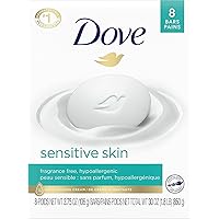 Sensitive Skin Beauty Bar Unscented - 4oz(Pack of 8)
