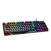 Keyboard Computers Accessories Gaming Keyboards Computer Keyboards Backlight 104 Buttons Usb Ergonomic Wired Keyboard For PC Laptop Games