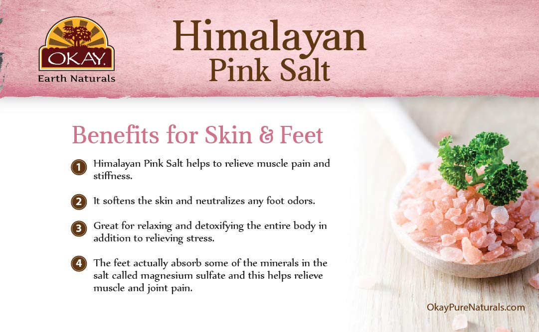 Himalayan Pink Salt with Seaweed Soothing Mineral Soak Leaves Feet Feeling Cleansed,Refreshed and Relaxed No Parabens,No Silicones,No Sulfates For All Skin Types Made In USA 8oz