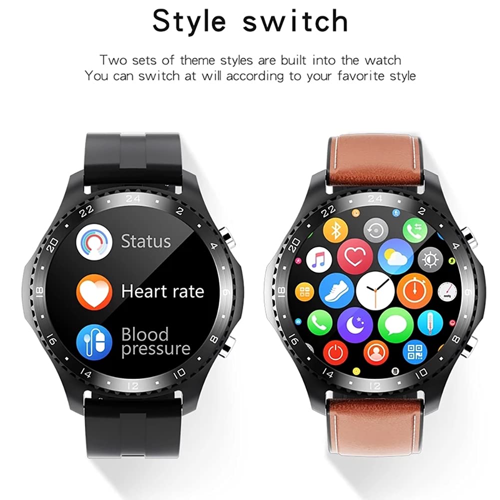 ZGZYL Bluetooth Smart Watch with Call Function, Application Message Reminder, Heart Rate Blood Pressure Spo2 Monitor Smart Watch Is Suitable for Android Ios
