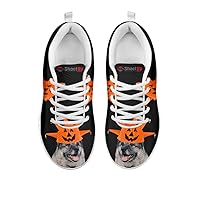 Kid's Sneakers - All Dog Halloween Print Kid's Casual Running Shoes (Choose Your Breed) (13, Norwegian Elkhound)