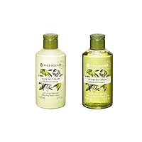Relaxing Bath & Shower Gel - Olive Petitgrain, 200 ml./6.7 fl.oz. +Relaxing Body Lotion - Olive Petitgrain, 200 ml./6.7 fl.oz. (Set)
