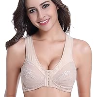 Front Close Women Bra for Mastectomy Silicone Breast Prosthesis