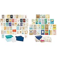Hallmark All Occasion Cards Assortment Box with Envelopes, Greeting Card Organizer Box & All Occasion Handmade Boxed Set of Assorted Greeting Cards