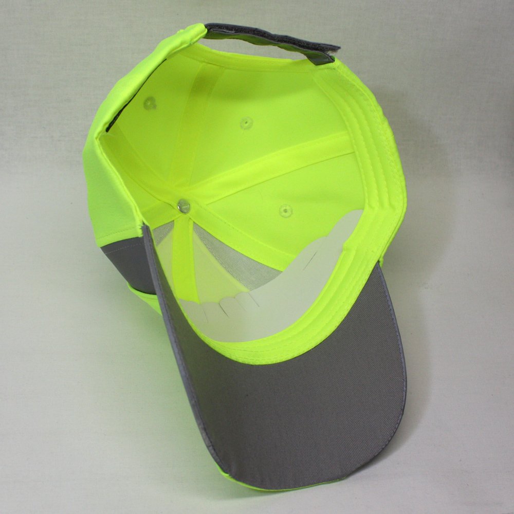 The Vintage Year Reflective High Visibility Piping Neon Polyester Twill Low Profile Baseball Cap