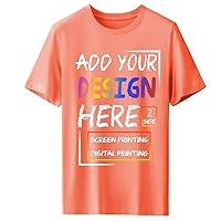 Customized T-Shirts Men Women add Your own Design Pictures Photo Text Personalized DIY Unisex Short Sleeves