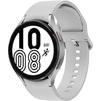 SAMSUNG Galaxy Watch 4 44mm Smartwatch with ECG Monitor Tracker for Health, Fitness, Running, Sleep Cycles, GPS Fall Detection, LTE, US Version, Silver