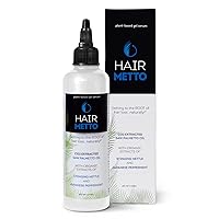 HAIRMETTO® Topical Hair DHT Blocker Serum for Hair Loss, Hair Regrowth with Saw Palmetto Oil, Stinging Nettle Oil, Rosemary Oil, Soothes Dry Scalp, Non-Oily, Peppermint Scent, 4oz Bottle
