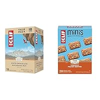 White Chocolate Macadamia Nut Flavor - Made with Organic Oats & Minis - Crunchy Peanut Butter - Made with Organic Oats - Non-GMO - Plant Based - Snack-Size Energy Bars - 0.99 oz. (20 Pack)