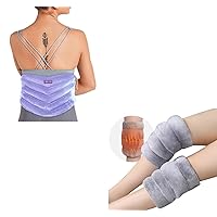REVIX Microwave Heating Pad for Back and Microwave Heating Pad for Knee, Extra Large Microwavable Heated Wrap for Lumbar, Waist, Stomach, Microwavable Heated Knee Wrap for Tennis Elbow Treatment
