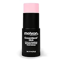 Mehron Makeup CreamBlend Stick | Face Paint, Body Paint, & Foundation Cream Makeup Body Paint Stick .75 oz (21 g) (Pastel Pink)