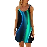 Beach Cover up Dress for Women 2024 Trendy Colorful Dresses Vacation Casual Summer Sundresses Short Mini Dress