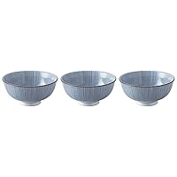 Showa Ceramics Sendan Tokusa Nakahira Bowl, Set of 3, Diameter 4.6 x 2.2 inches (11.8 x 5.5 cm), Mino Ware, Made in Japan, Dishwasher Safe
