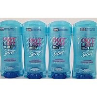 Secret Outlast Protecting Powder Scent Women's Clear Gel Antiperspirant & Deodorant, 2.6 Ounce (4 Pack)