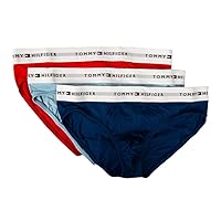 Tommy Hilfiger Men's Briefs TH Pack of 3 Briefs Briefs Elastic to Exposed Cotton Stretch Underwear Item UM0UM02764