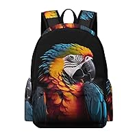 Parrot Bird Mini Backpack Printed Shoulder Bag Travel Daypack Camping Work Bags