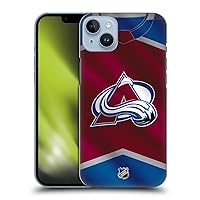 Head Case Designs Officially Licensed NHL Jersey Colorado Avalanche Hard Back Case Compatible with Apple iPhone 14 Plus
