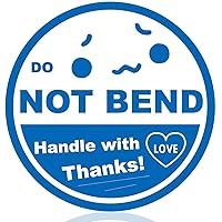 Do Not Bend Stickers Labels for Shipping Blue, 2