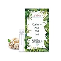 Cashew Nut (Anacardium Occidentale) Oil|100% Pure & Natural Undiluted Carrier Oil Organic Standard for Skin & Haircare|Therapeutic Grade Oil, Healthy Skin & Hair-(3ML Sample)
