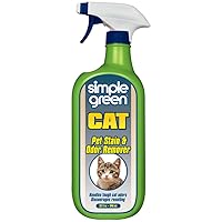 Cat Stain & Odor Remover - Enzyme Cleaner for Cat Urine, Feces, Blood, Vomit - 32oz