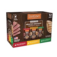 Instinct Healthy Cravings Grain Free Recipe Variety Pack Natural Wet Dog Food Topper by Nature's Variety, 3 Ounce (Pack of 12)