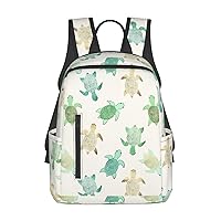 BREAUX Turtle Write Print Large-Capacity Backpack, Simple And Lightweight Casual Backpack, Travel Backpacks