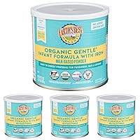 Earth's Best Organic Baby Formula for Babies 0-12 Months, Powdered Milk-Based Gentle Formula with Iron and Easy to Digest Proteins, 21 oz Formula Container (Pack of 4)
