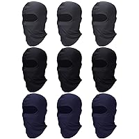 9 Pcs Ski Mask Full Face Cover UV Protection Balaclava Summer Neck Gaiter Men Outdoor Sports Cycling Windproof Hood