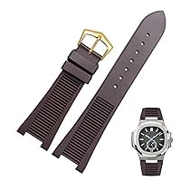 For Patek Philippe 5711 5712G Nautilus wristband Silicone black blue brown Wristwatch Band 25 * 13mm Sports Rubber Watch Straps