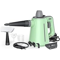 1300W Handheld Steam Cleaner, Pressurized Multi-Surface Steam Cleaner for Home Use with 10pcs Tools and Safety Lock to Remove Grime, Grease, Steamer for Cleaning Floor, Upholstery, Grout and Car
