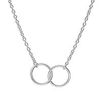 Sterling Silver Fine 18 Inch Belcher Chain Infinity Necklace