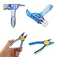 Building Bricks Separator Tool Kit, Multi-Use Building Block Hammer, Remover, Block Pliers Accessories for Age 6+. Compatible with Major Brands.