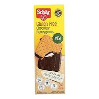 Gluten Free Chocolate Honeygrams Crackers with Rich Dark Chocolate and Real Honey - 6.7 Ounce (Pack of 1)