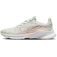 SuperRep Go 3 Flyknit Next Nature Women's Workout Shoes (DH3393-006, Light Silver/Pale Ivory/Guava Ice/Pink Oxford) Size 9.5