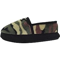 LA PLAGE Slippers for Boys Little/Big Kid House Shoes Warm Cotton Winter Cozy Indoor Slip-on Slippers with Hard Sole
