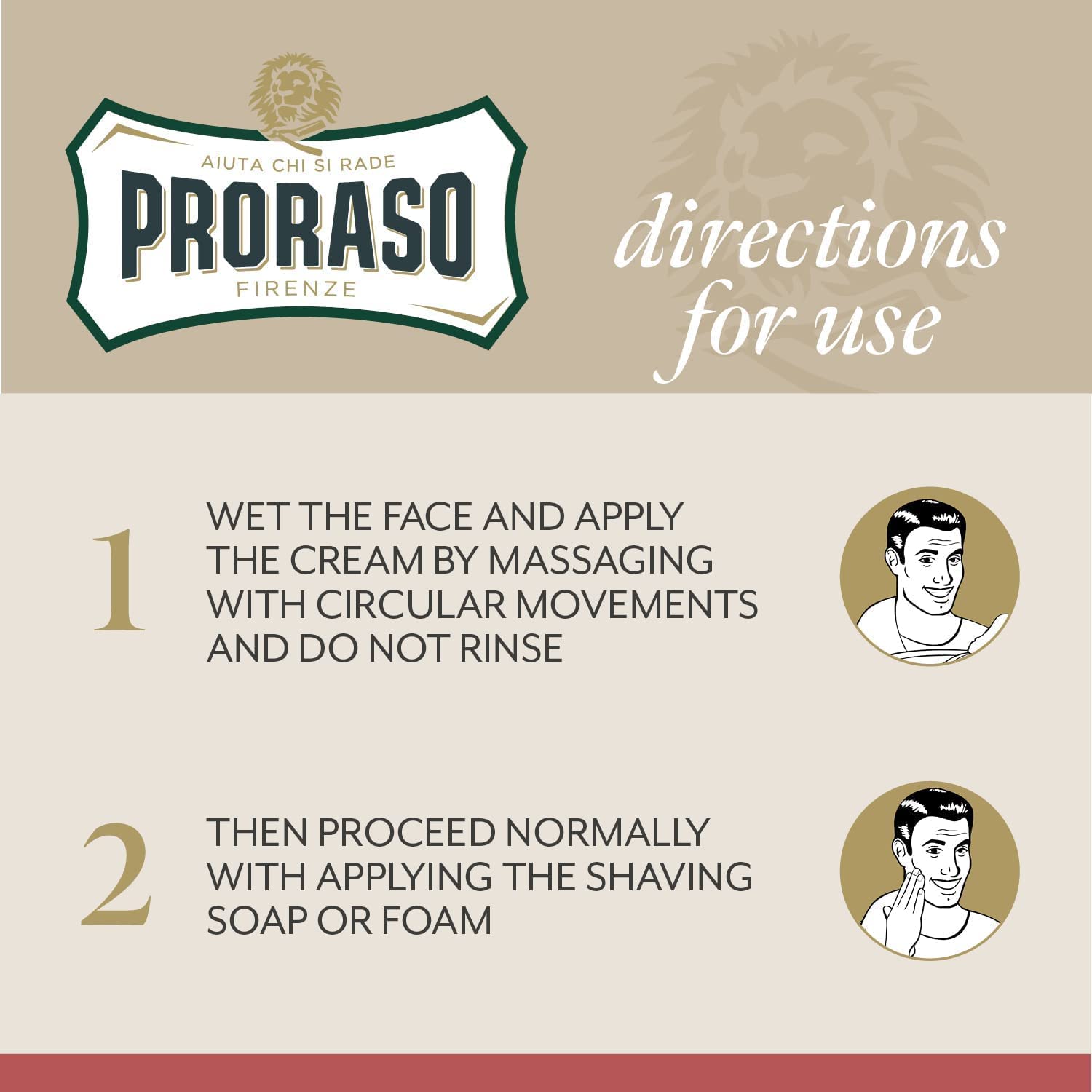 Proraso Pre-Shave Conditioning Cream for Men, Moisturizing and Nourishing for Coarse Beards with Sandalwood Oil, 3.6 oz