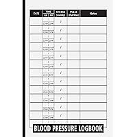 Blood Pressure Log Book Journal: Record & Monitor Your Heart Rate at Home, Simple Diary and Easy Daily Systolic Readings, Personal Cardiovascular System Care Tracker, 120 Pages Small Size 6 x 9 inches