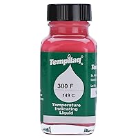 24407 TEMPILAQ Advanced Temperature Indicating Liquid, 163 Degree C/325 Degree F, 2 oz. Ideal for Heat Treating, Brass Annealing, and Glass Production, Made in USA